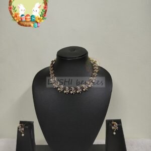 Floral CZ Necklace Set 4
