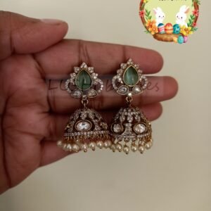 Kundan Stone Jhumkas 2