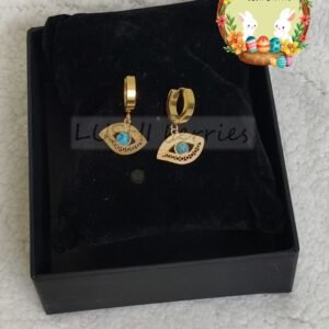 Evil Eye Huggie Hoops 1