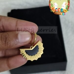 Sunburst Fan Huggie Hoops 2