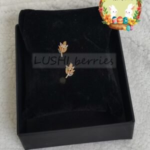 Leaf Sprig Studs 4